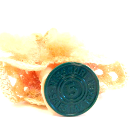 Very Old Vintage Celluloid Doll with Red Braided Hair Standing on Tax To… - Picture 8 of 9